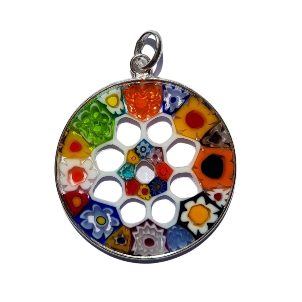 millefiori rosone murano glass